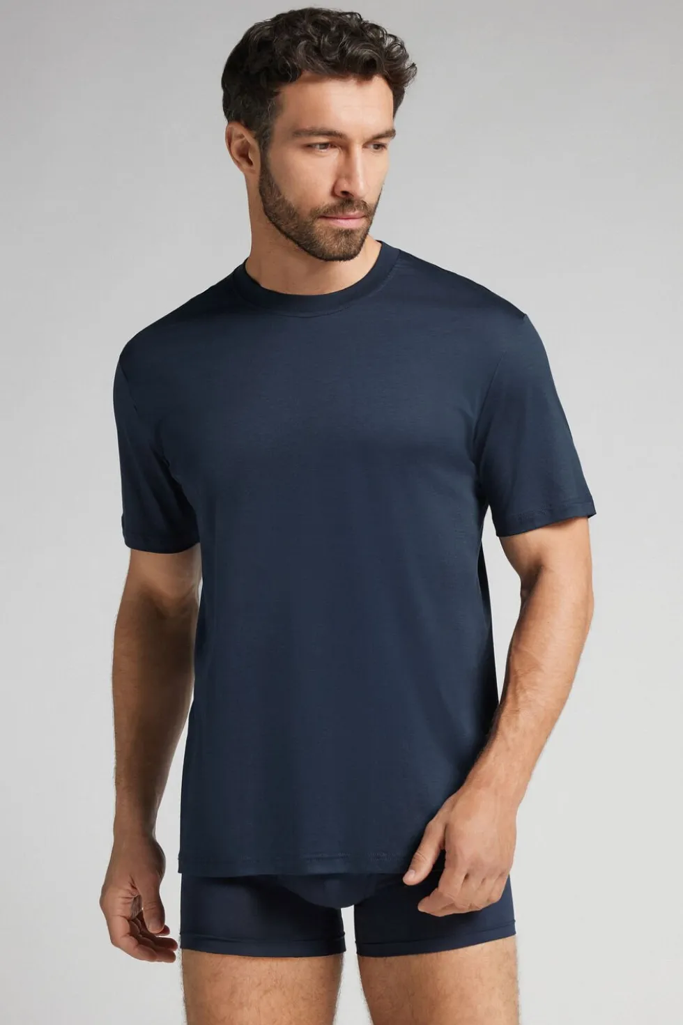 T-shirt z Merceryzowanej Bawełny Superlight filo Premium
